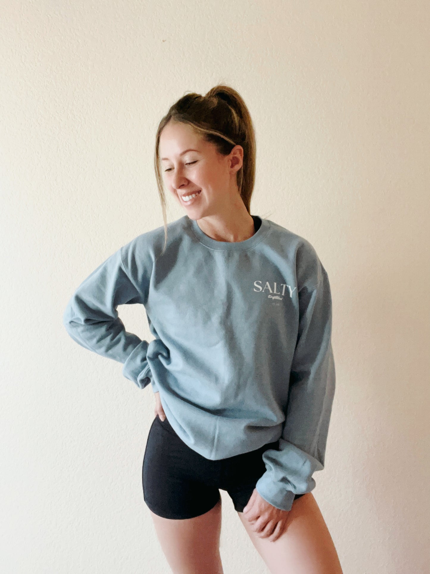 The Salty CrewNeck 2.0 Coastal Blue