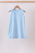 The High-Tide Scalloped Bow Dress