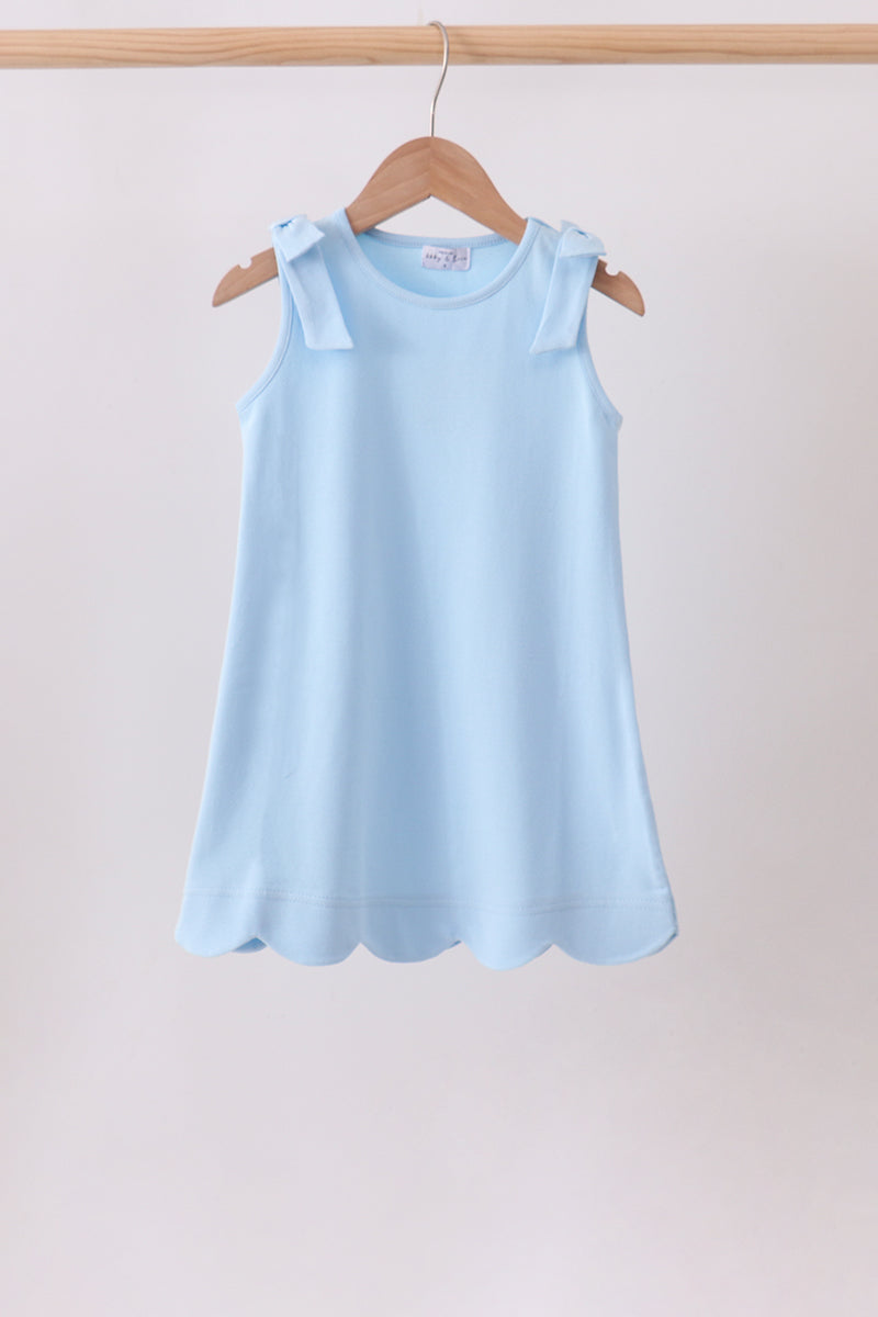 The High-Tide Scalloped Bow Dress