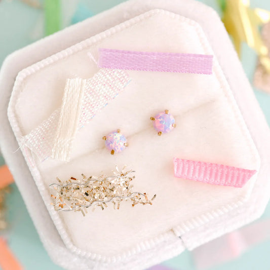 Purple Opals Earrings