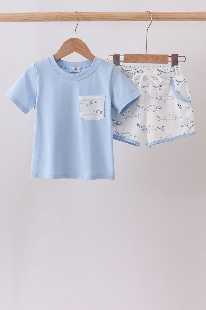 The Surfside Shark Print Set